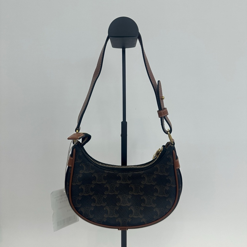 Celine/賽琳ava凱旋門老花迷你豌豆手提單肩腋下包-1