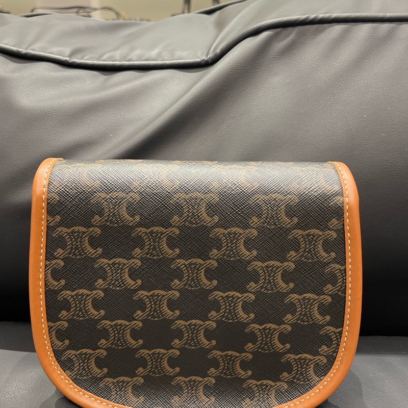 賽琳/Celine BESACE迷你牛皮革包邊 單肩斜挎包-2