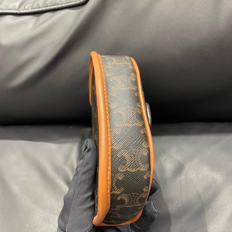 賽琳/Celine BESACE迷你牛皮革包邊 單肩斜挎包-4