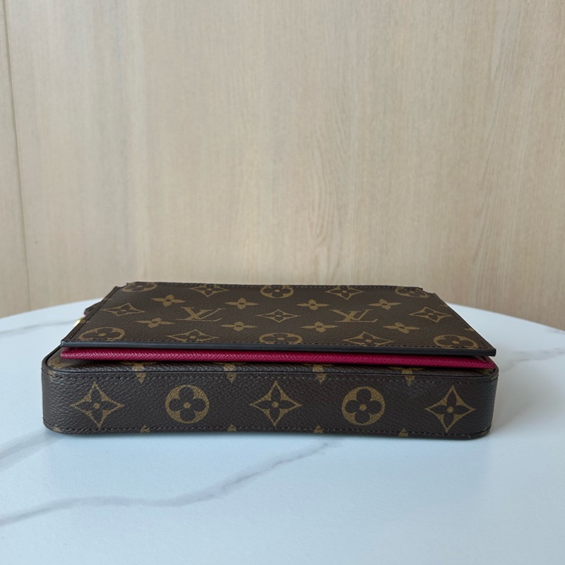 LV 路易威登 經典老花三合一鏈條包 20年編碼-4