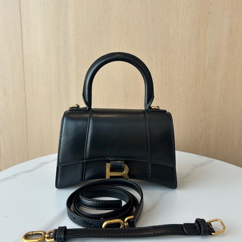 Balenciaga 巴黎世家 黑金沙漏包手提單肩斜挎包