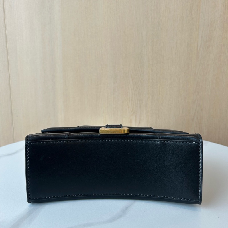 Balenciaga 巴黎世家 黑金沙漏包手提單肩斜挎包-4