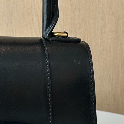 Balenciaga 巴黎世家 黑金沙漏包手提單肩斜挎包-6