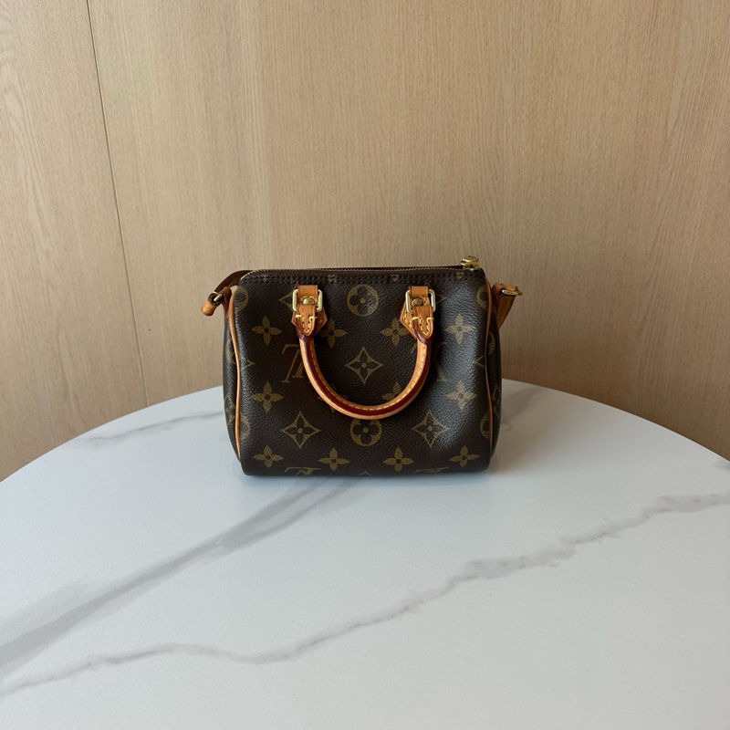 LV/路易威登 Speedy Nano老花枕頭包老款 18年-1