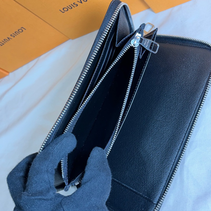 🔥近新美品 LV 路易威登 Louis Vuitton 黑棋盤格拉鏈12卡大長夾-6