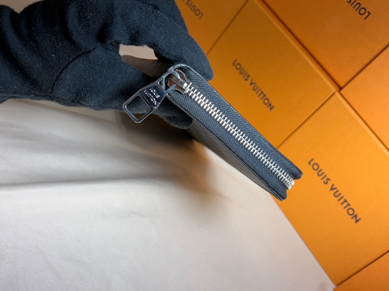 🔥近新美品 LV 路易威登 Louis Vuitton 黑棋盤格拉鏈12卡大長夾-7