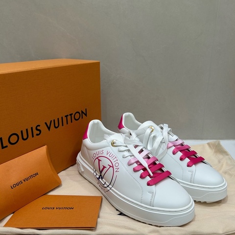 LV/路易威登 女士Timeout彩帶印花低幫鞋