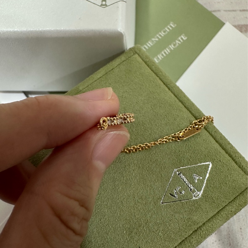 VCA 18K玫瑰金/紅玉髓項鏈-6