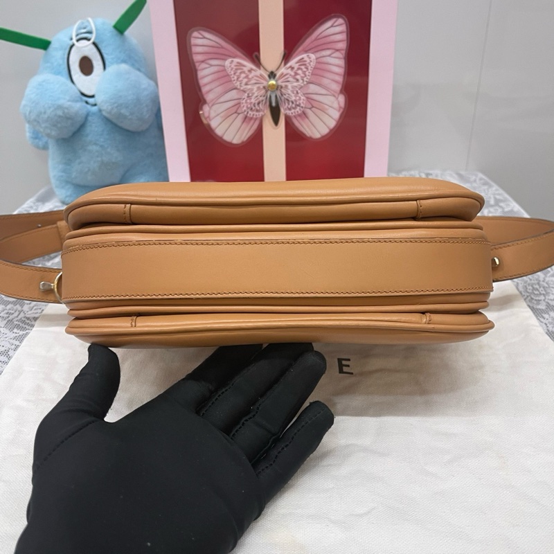 賽琳/Celine 奶茶色單肩包。-2