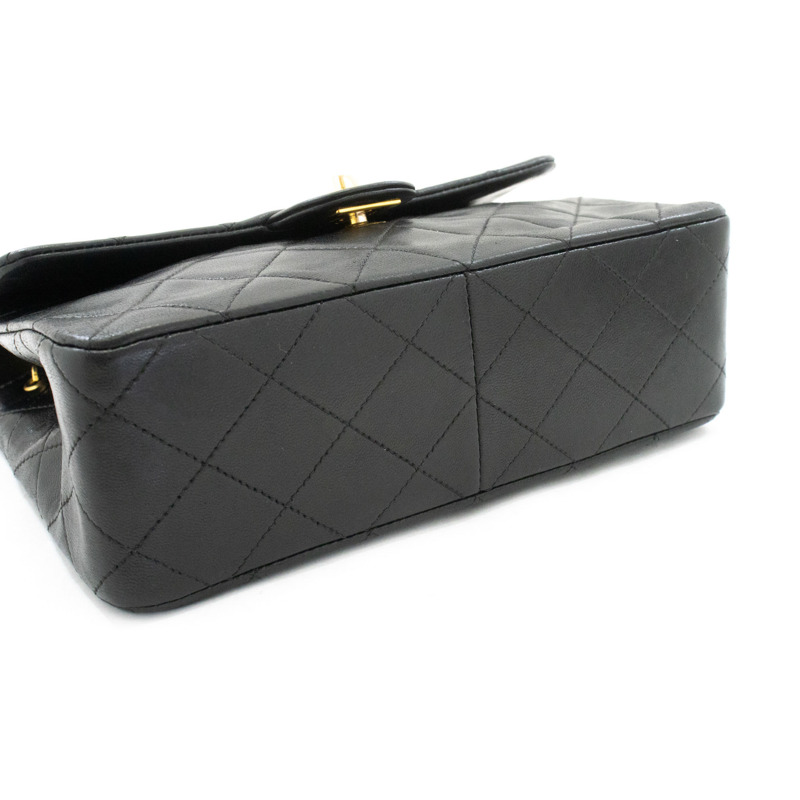 【日本直送】香奈兒迷你方形小鏈條肩背包/斜背包,黑色羊羔絨-3