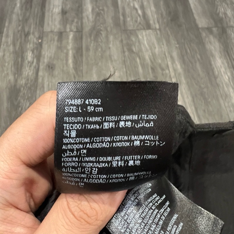 巴黎世家3B 前後logo 鴨舌帽L碼-4