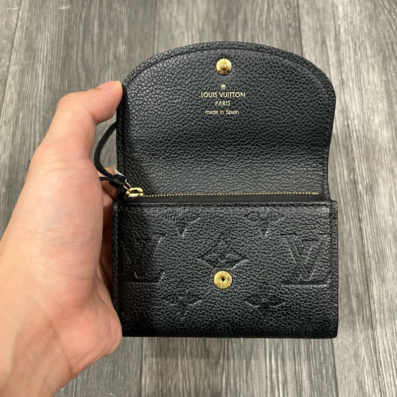 Lv 滿印壓紋 摺疊錢包-3