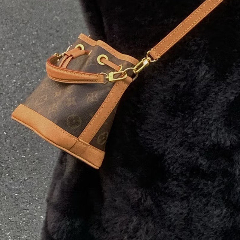 🍓Louis Vuitton路易威登老花Nano neo mini 小水桶單肩斜挎包-1