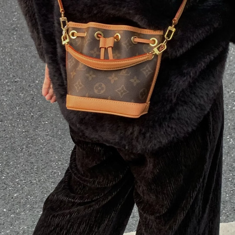 🍓Louis Vuitton路易威登老花Nano neo mini 小水桶單肩斜挎包-3