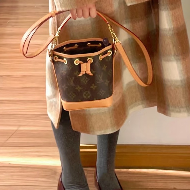 🍓Louis Vuitton路易威登老花Nano neo mini 小水桶單肩斜挎包-5