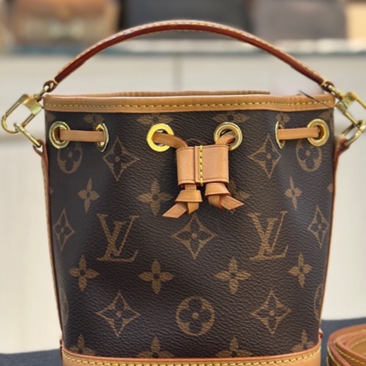 🍓Louis Vuitton路易威登老花Nano neo mini 小水桶單肩斜挎包-11