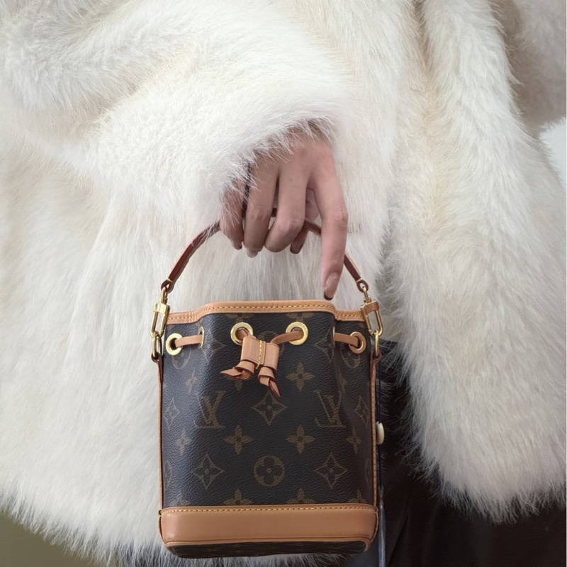 🍓Louis Vuitton路易威登老花Nano neo mini 小水桶單肩斜挎包-34