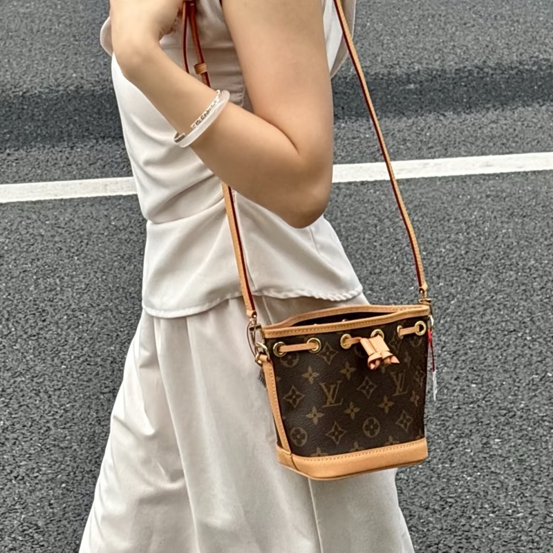 🍓Louis Vuitton路易威登老花Nano neo mini 小水桶單肩斜挎包-35