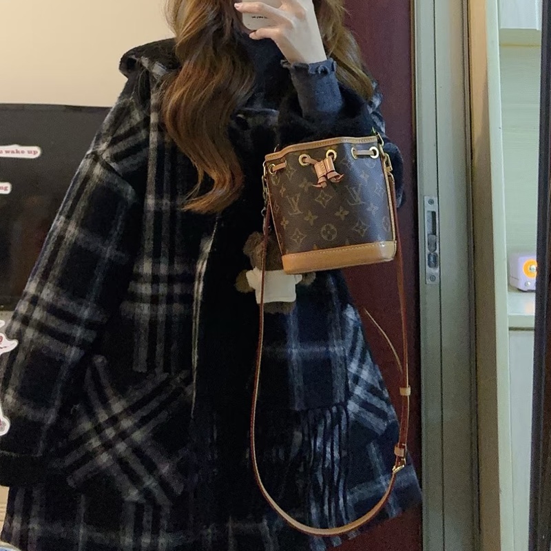 🍓Louis Vuitton路易威登老花Nano neo mini 小水桶單肩斜挎包-36