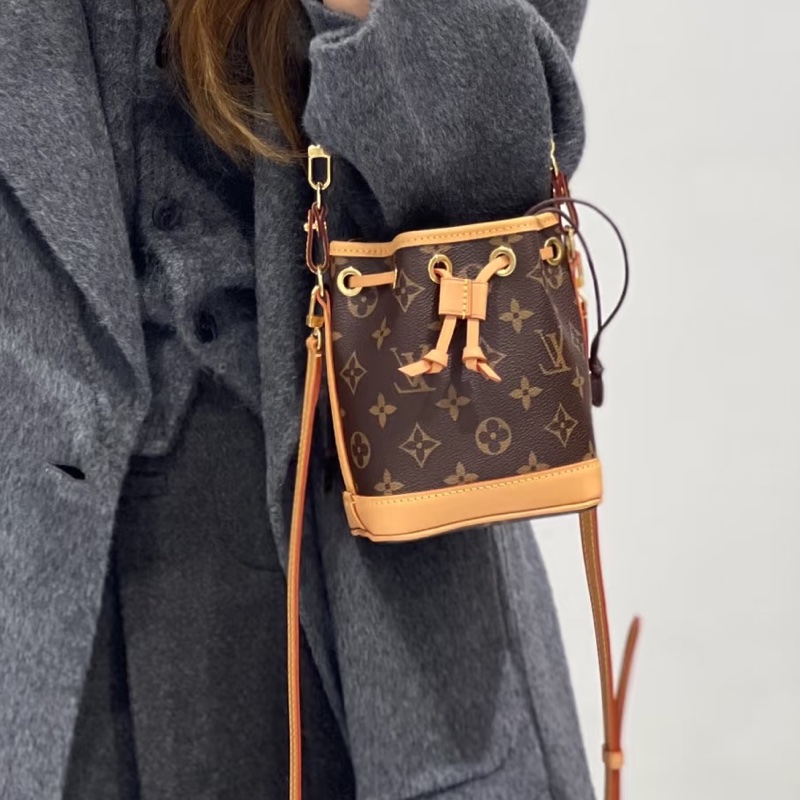 🍓Louis Vuitton路易威登老花Nano neo mini 小水桶單肩斜挎包-38