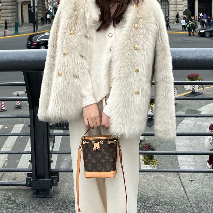 🍓Louis Vuitton路易威登老花Nano neo mini 小水桶單肩斜挎包-41