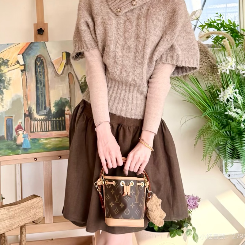 🍓Louis Vuitton路易威登老花Nano neo mini 小水桶單肩斜挎包-51