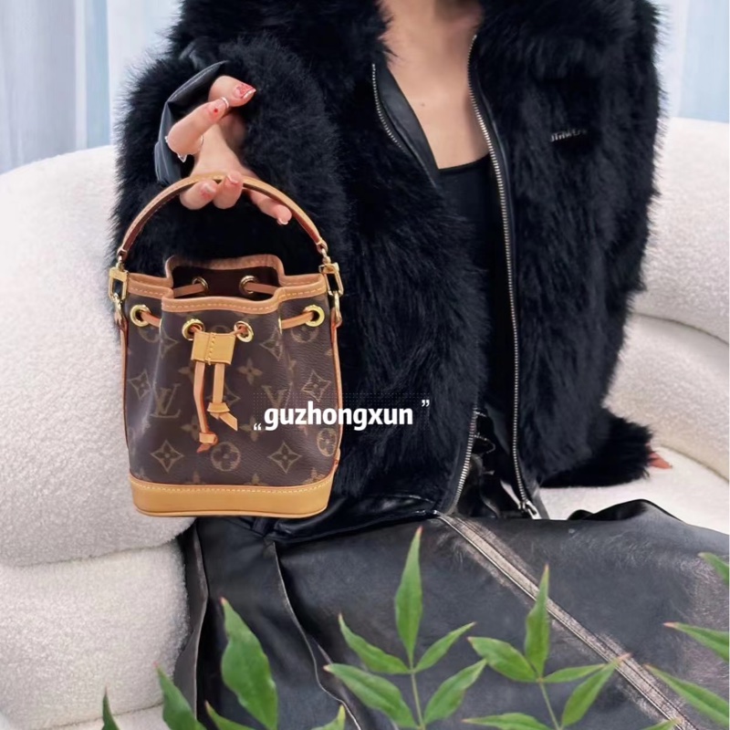 🍓Louis Vuitton路易威登老花Nano neo mini 小水桶單肩斜挎包-52