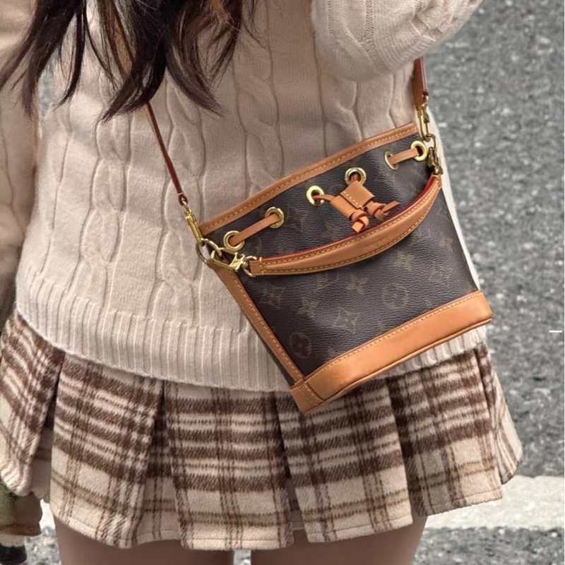 🍓Louis Vuitton路易威登老花Nano neo mini 小水桶單肩斜挎包-54