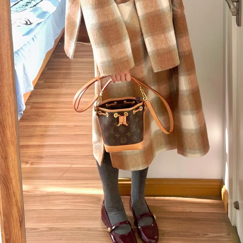 🍓Louis Vuitton路易威登老花Nano neo mini 小水桶單肩斜挎包-56