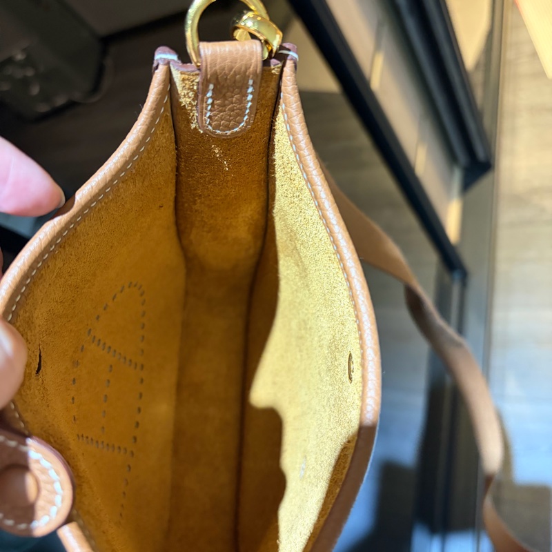 Hermes mini Evelyn 金棕色-9