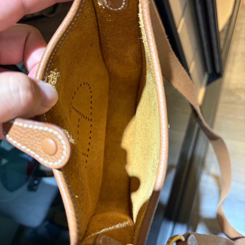 Hermes mini Evelyn 金棕色-10