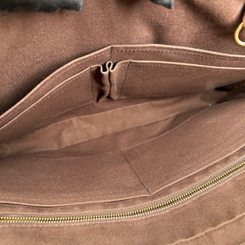 LV路易威登棕色棋盤格手提商務公文包 97新-2