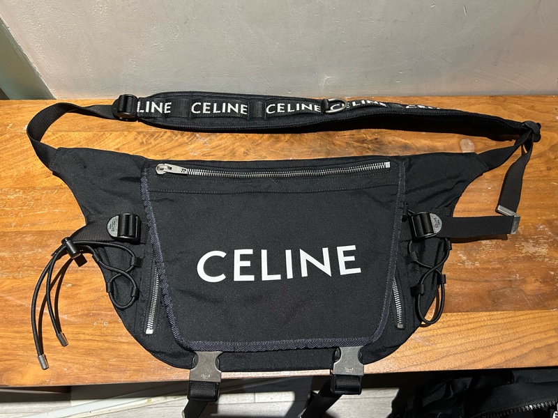 CELINE 郵差袋 登山袋 斜背包 尼龍 MEDIUM MESSENGER TREKKING IN NYLON WITH CELINE PRINT-8