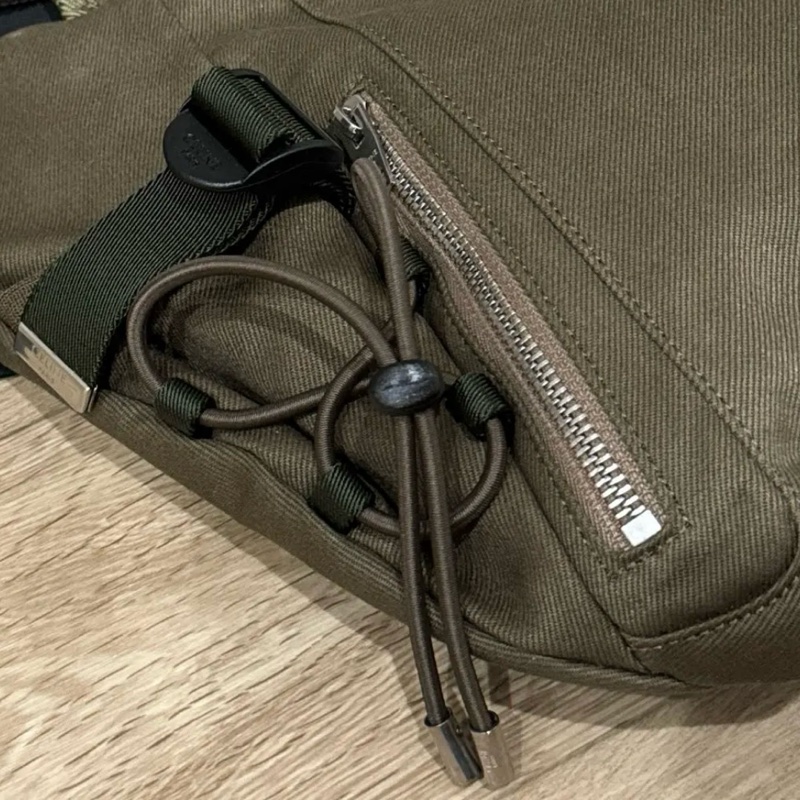 CELINE 郵差袋 登山袋 斜背包 尼龍 軍綠色 MEDIUM MESSENGER TREKKING IN NYLON WITH CELINE PRINT-3