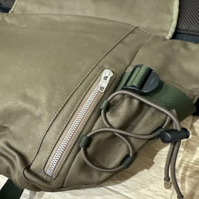 CELINE 郵差袋 登山袋 斜背包 尼龍 軍綠色 MEDIUM MESSENGER TREKKING IN NYLON WITH CELINE PRINT-7