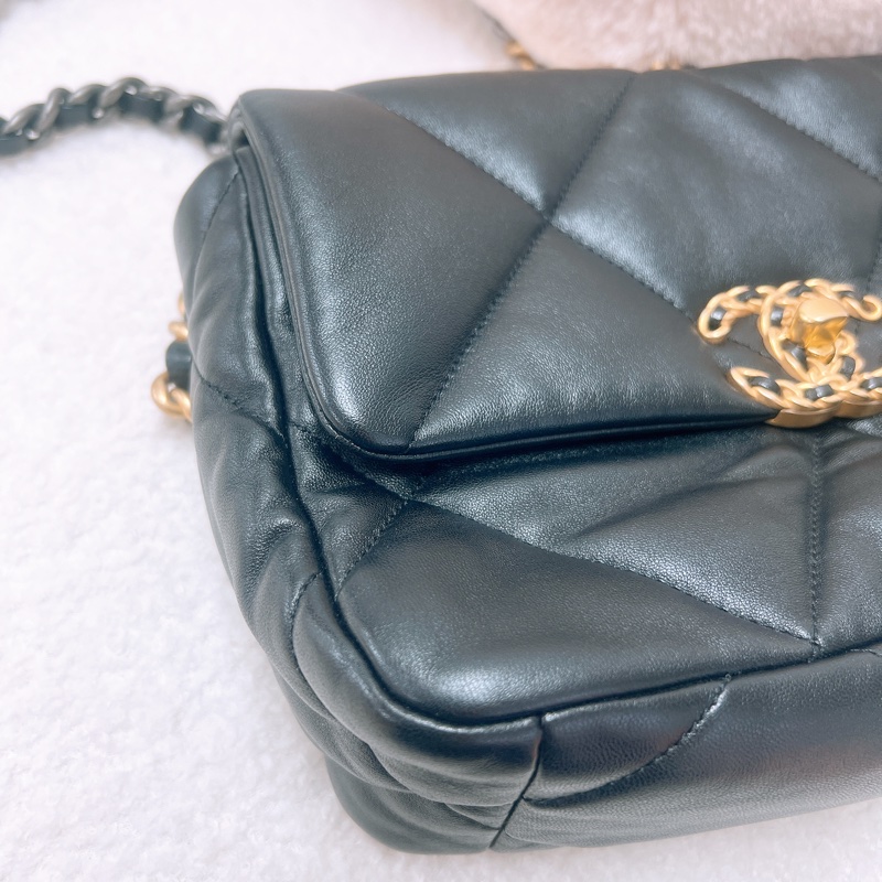Chanel 19 黑色小號翻蓋包26cm-4