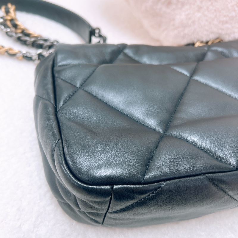 Chanel 19 黑色小號翻蓋包26cm-8