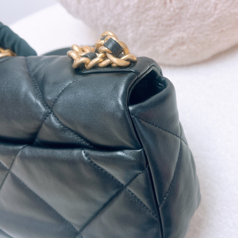 Chanel 19 黑色小號翻蓋包26cm-10