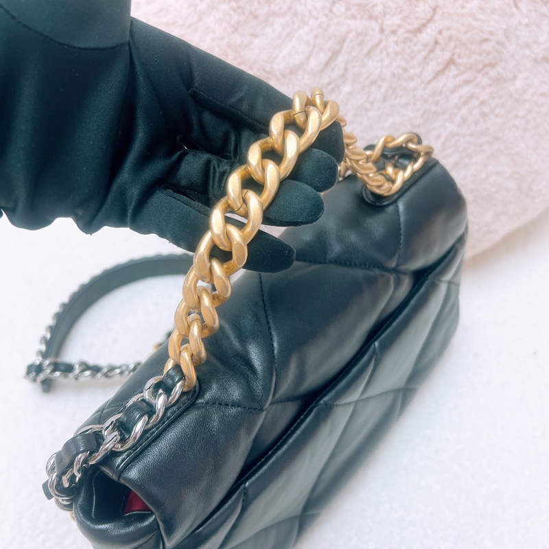 Chanel 19 黑色小號翻蓋包26cm-11