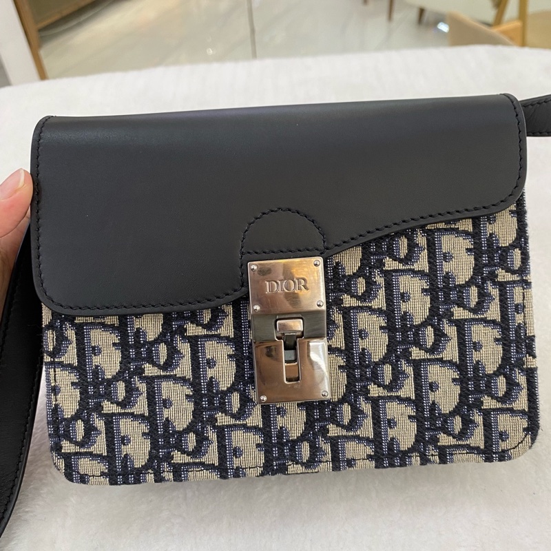 迪奧/Dior oblique老花Elite系列 郵差斜挎單肩包,20年,男女適用 百搭好用,還可以當腰包-0