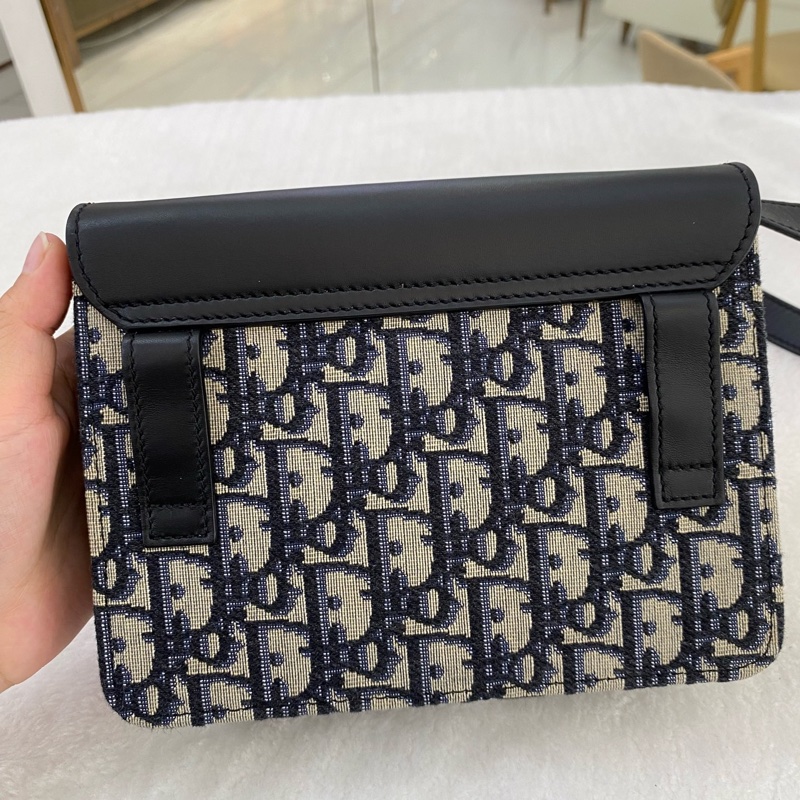 迪奧/Dior oblique老花Elite系列 郵差斜挎單肩包,20年,男女適用 百搭好用,還可以當腰包-1