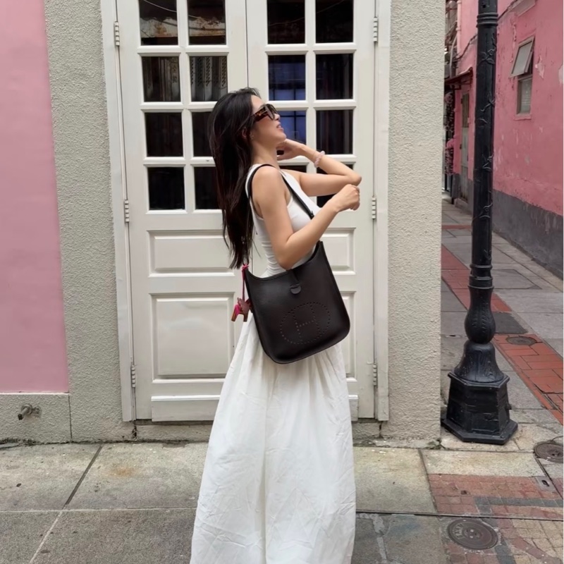 Hermes Evelyne 29 黑銀 伊芙琳-24