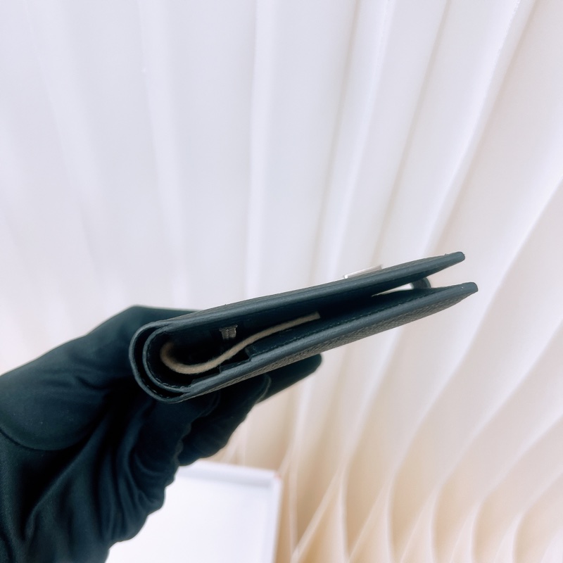 全新 Hermes bearn compact 黑銀皮夾 U-2