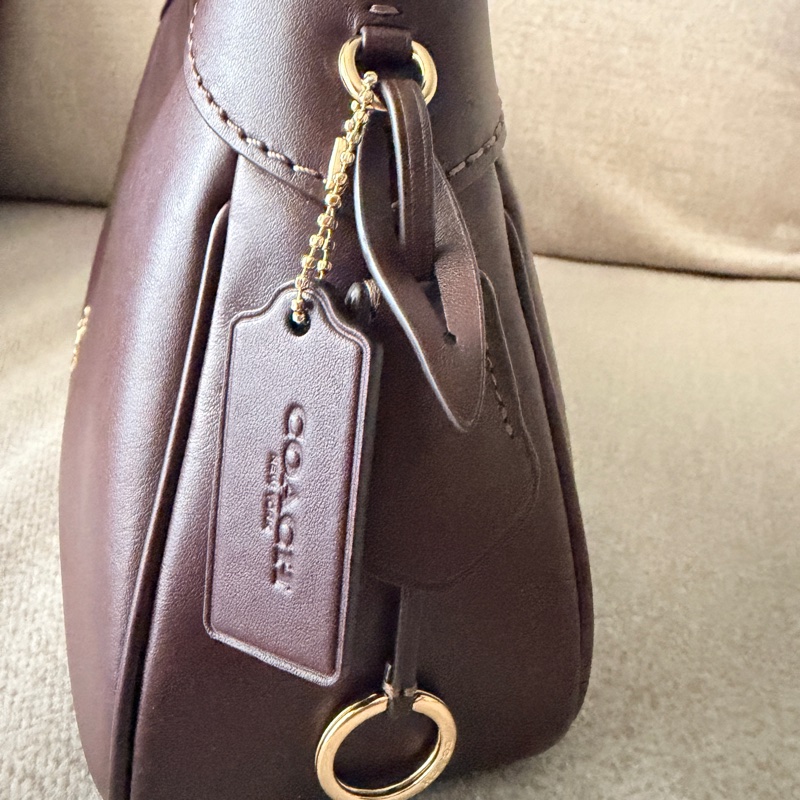 COACH ELLA小號肩背包-IM/濃咖啡色(CDV35)-2