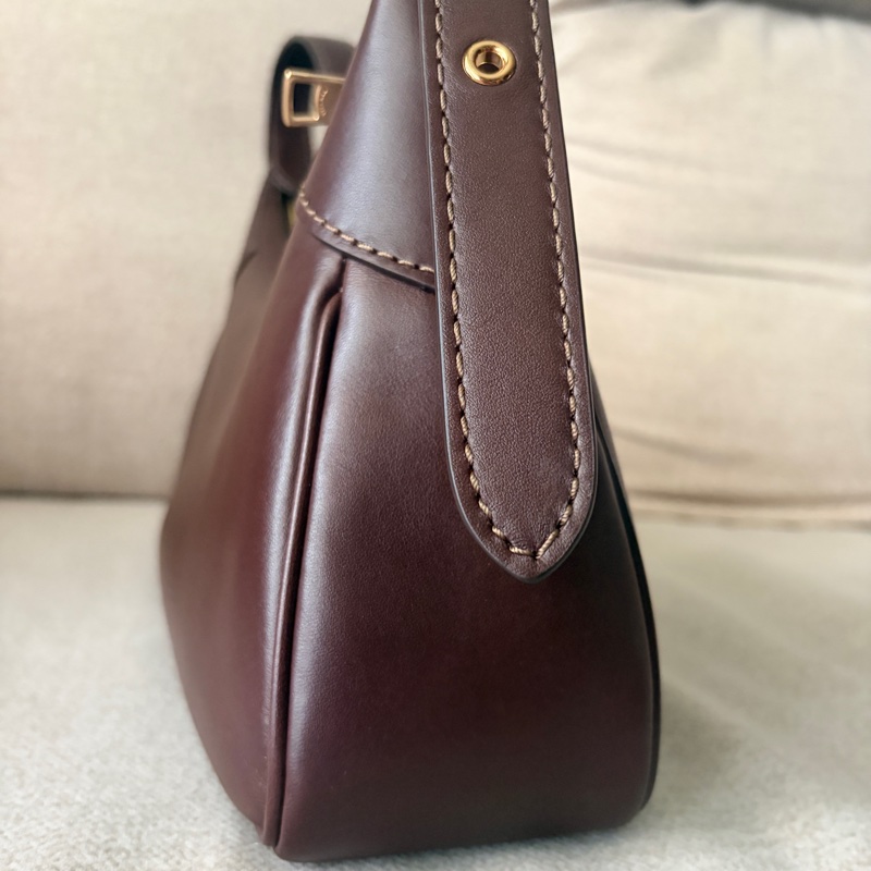 COACH ELLA小號肩背包-IM/濃咖啡色(CDV35)-3