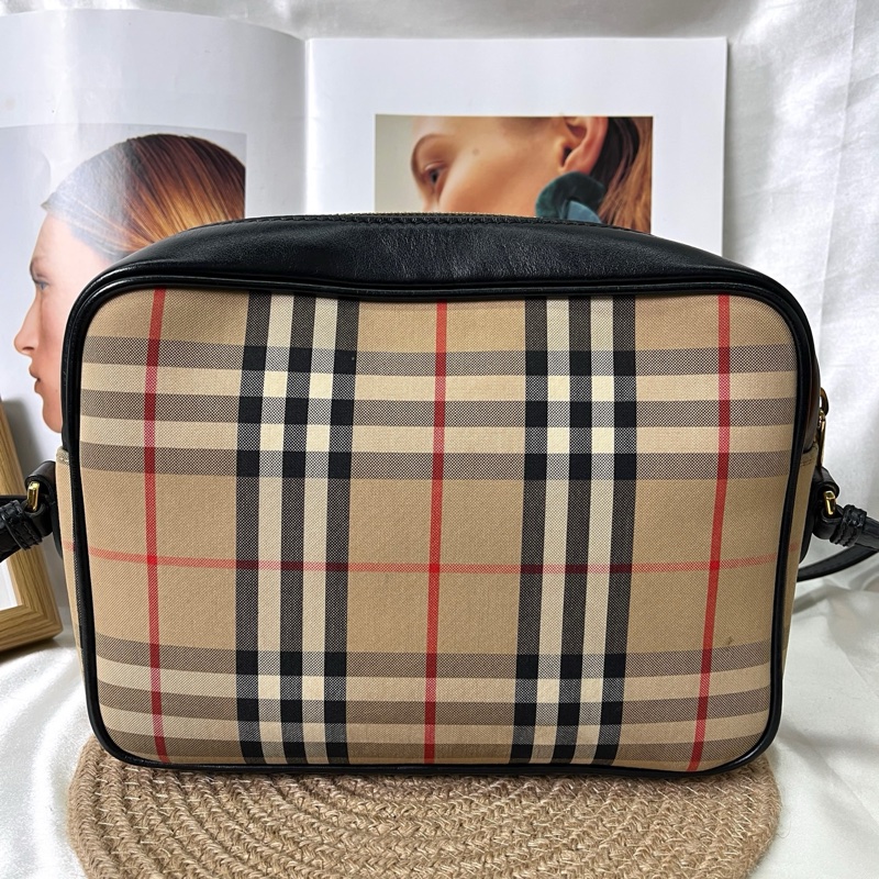 Burberry 經典格紋雙層相機包 尺寸23.5x18x10-1