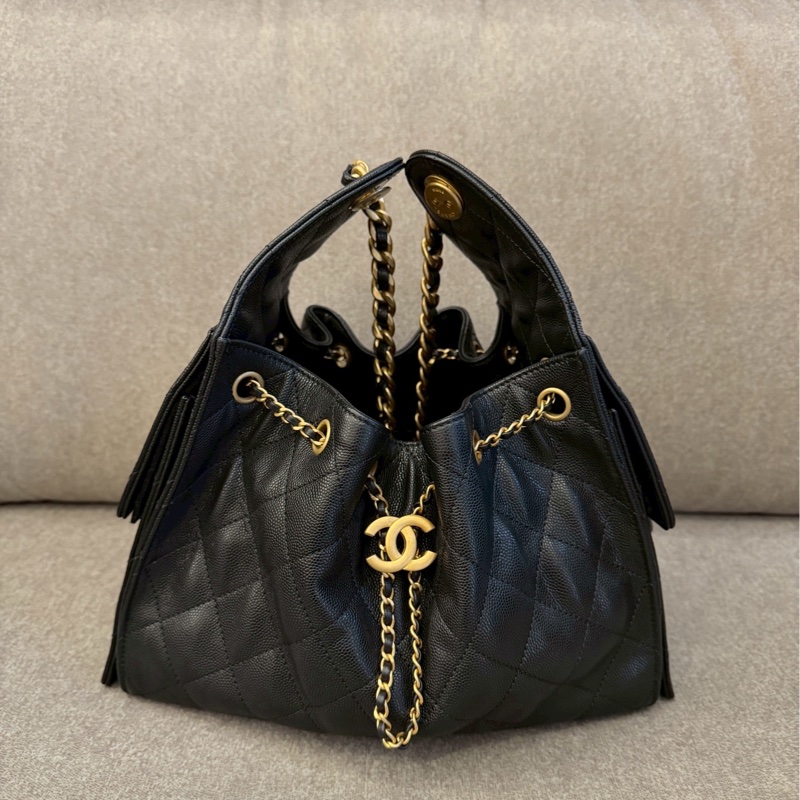 香奈兒25bag小號黑金-0