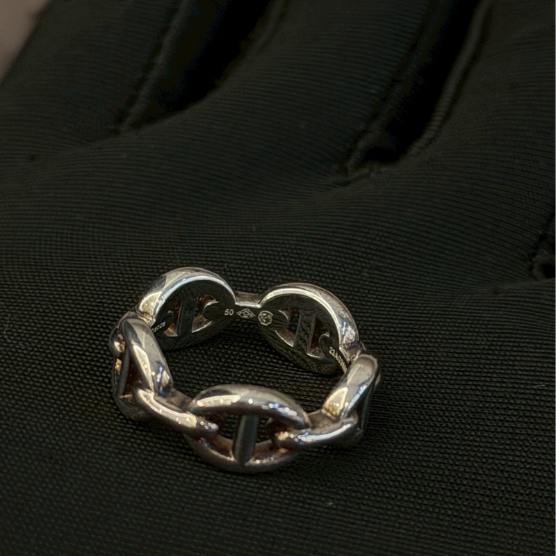 愛馬仕豬鼻子戒指💍-3