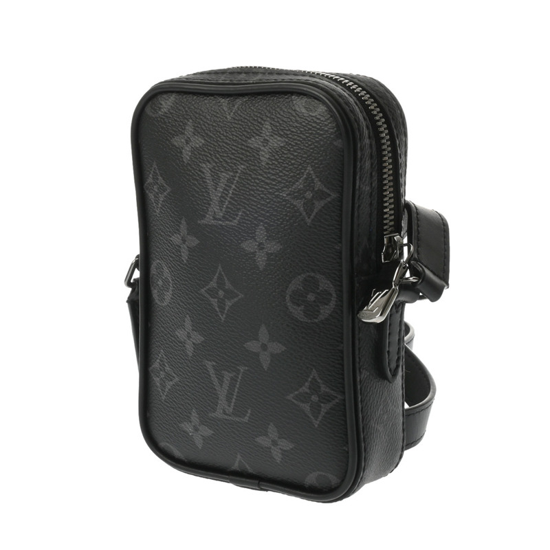 路易威登 (LOUIS VUITTON) Monogram Eclipse Danube PPM Trunk Print 黑色 M45928 男士帆布肩背包 A 級二手 Ginzo-2