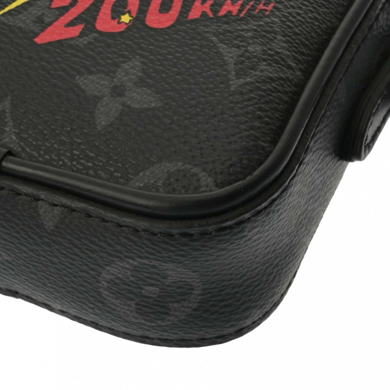 路易威登 (LOUIS VUITTON) Monogram Eclipse Danube PPM Trunk Print 黑色 M45928 男士帆布肩背包 A 級二手 Ginzo-6
